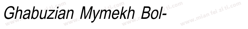 Ghabuzian Mymekh Bol字体转换